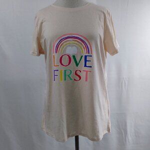 Love First Graphic Tee | Pride Shirt | Feeling Proud | Size L | NWT